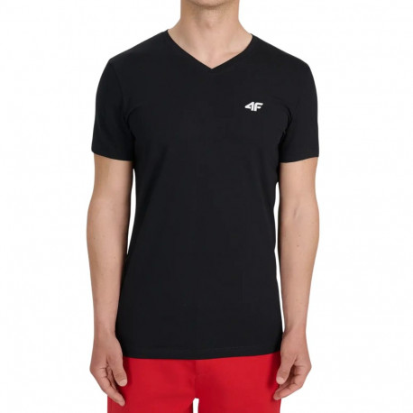 Koszulka męska 4F M3339 głęboka czerń 4FWMM00TTSHM3339 20S XL