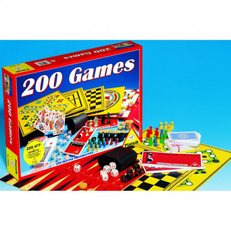 PIATNIK Board game set 200 Games (In Estonian, Russian lang.)