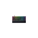 Razer | BlackWidow V4 | Mechanical Gaming keyboard | Wired | RGB LED light | US | Black | Yellow Swi