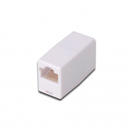 Cat 5e varjestamata RJ45 modulaarne liitmik, valge