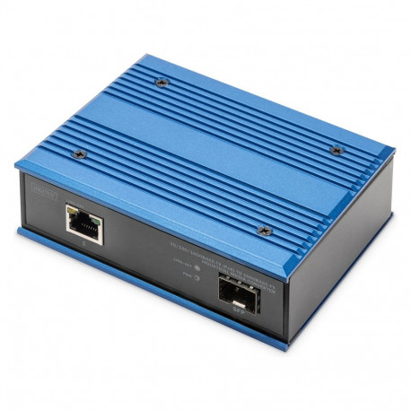 10/100/1000Base-TX (PoE) – 1000Base-FX tööstuslik meediakonverter