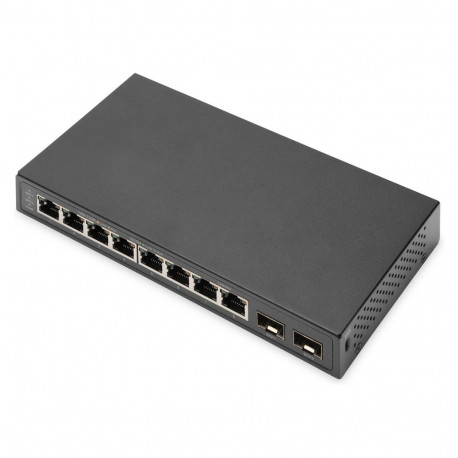 "8-Port Gigabit + 2 Gigabit SFP Ports"