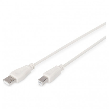 "DIGITUS USB Anschlusskabel, Typ A - B St/St 3.0m, be"