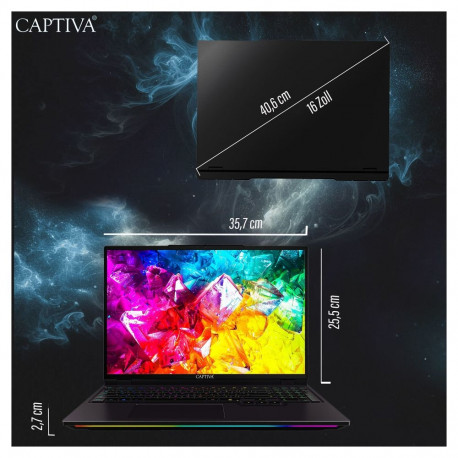 "Captiva Notebook Highend Gaming I95-078GE 32GB/2TB RTX5080 Win11"