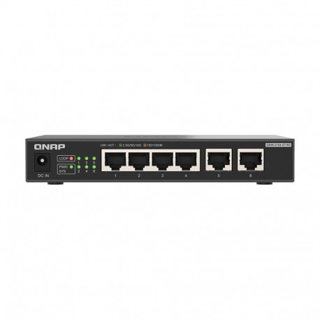 "QNAP QSW-2104-2T-R2 10/2,5 GbE Switch Unmanaged 6-Port"