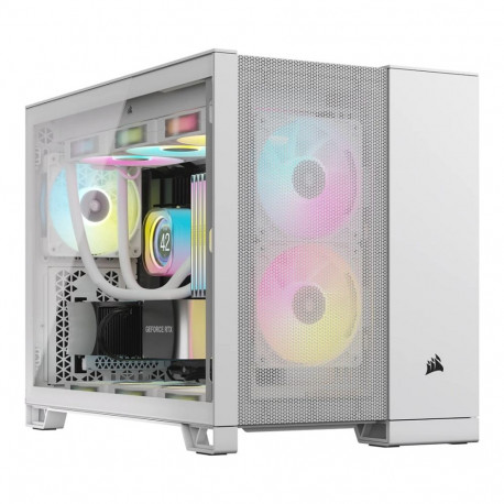 CORSAIR miditorn 2500D Airflow karastatud klaasiga, valge