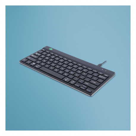 "R-Go Tastatur Compact Break US-Layout verkabelt schwarz"