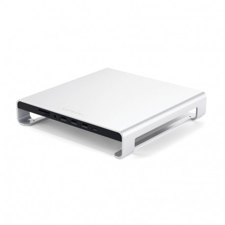 "Satechi Aluminum Monitor Stand Hub for iMac silver"