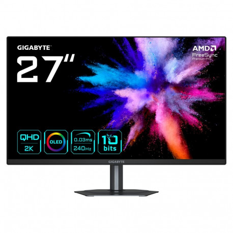 GIGABYTE GO27Q24 68,6cm 27-tolline QD-OLED monitor 2560x1440 240Hz 400cd/m2