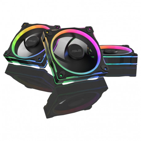 "120mm ASUS PRIME MR120 ARGB Triple Pack Gehäuselüfter schwarz, 120 mm, PWM"