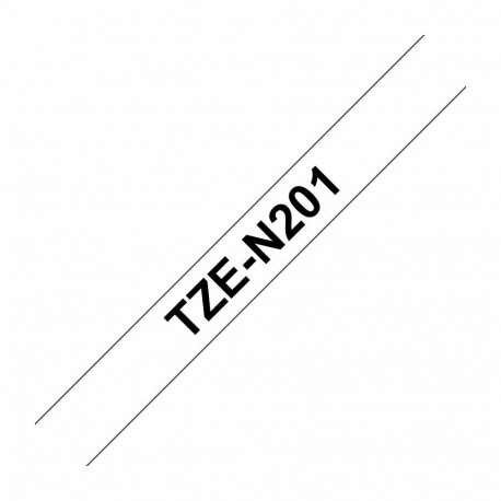 Brother TZEN201 etiketilint 3,5mm valge/must