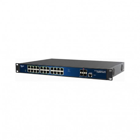 "ALLNET Switch full managed Layer2+ 24 Port • 24x GbE • PoE Budget 370W • 24x PoE at • 4x SFP+ • 19 
