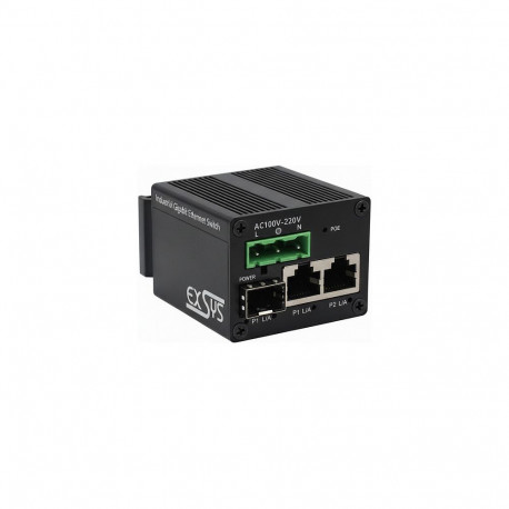 "EXSYS EX-62010PoE-SFP Micro 2+1-Port PoE+Industrial Gigabit Switch"