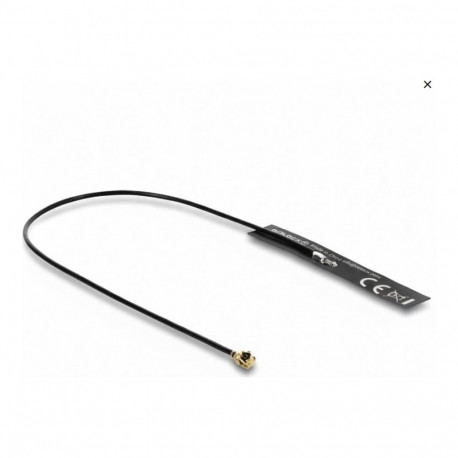 WiFi 2,4 GHz antenn I-PEX Inc. MHF® I pistikuga, 3,4 dBi, suunamata, 1,13 18 cm ühenduskaabliga, FPC