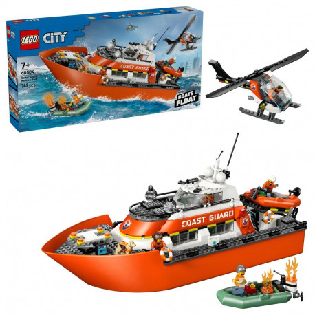 "LEGO 60504 City Rettungsboot der Kstenwache mit Hubschrauber"