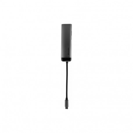Verbatim USB-C-jaotur 4-port 2xUSB3.0/USB-C/HDMI, passiivne, must-hall