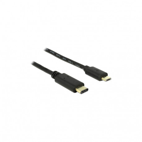 "Kabel USB Type-C™ 2.0 Stecker > USB 2.0 Typ Micro-B Stecker 2,0 m schwarz"