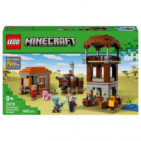 LEGO 21278 Minecraft vastane rändrüüstajate eelposti juures