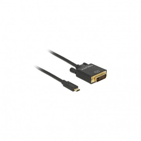 "Kabel USB Type-C™ Stecker > DVI 24+1 Stecker (DP Alt Mode) 4K 30 Hz 1 m schwarz"