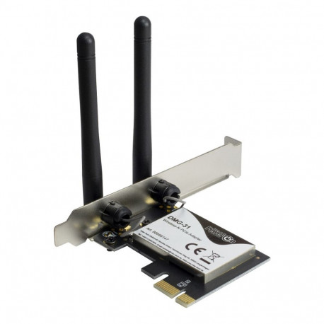 "Inter-Tech DMG-31 Eingebaut WLAN - PCI Express - Wi-Fi 4 (802.11n) - 300 Mbit/s - kabellos"