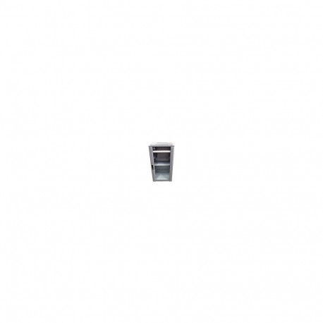 "ALLNET Netzwerkschrank 19"" 12HE B600/T1000mm Glastür Lichtgrau SNB-Serie"