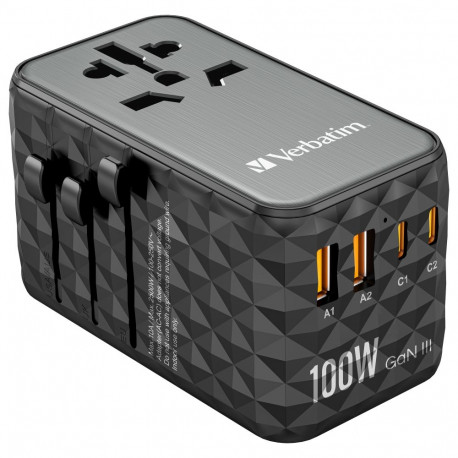 "Verbatim UTA-06 100W Universal Reise Ladeadapter GaN III"