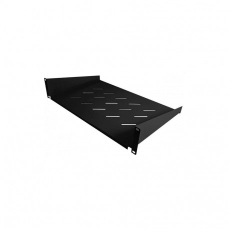 "ALLNET Fachboden T400mm/1HE Schwarz Frontmontage"