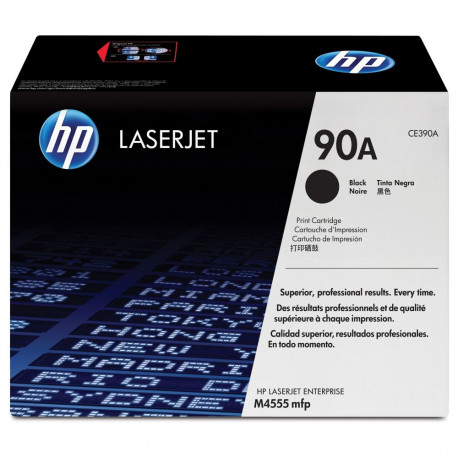 HP 90A originaal must tooner, standardmaht, 10 000 lehte, 1 pakk, Smart printing tehnoloogia