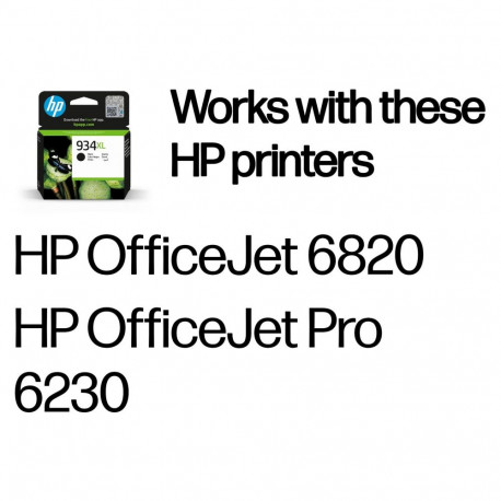 "HP 934XL original Ink cartridge C2P23AE BGX black high capacity 1.000 pages 1-pack"