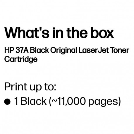"HP 37A original LaserJet Toner cartridge CF273A Black"