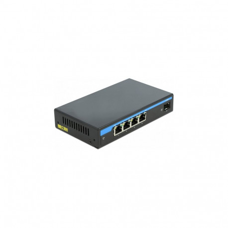 Gigabit Etherneti kommutaator 4 porti PoE + 1 SFP