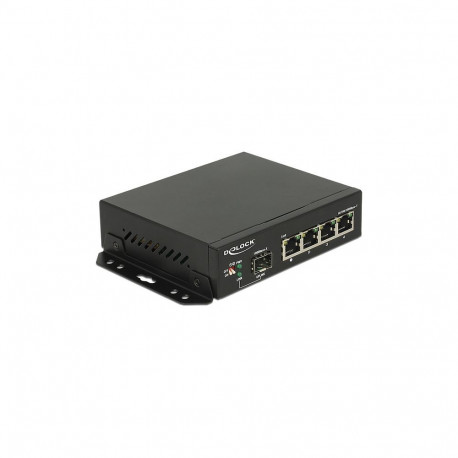 "Delock Switch - 4 x 10/100/1000 + 1 x SFP"