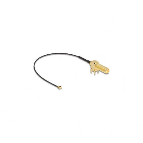 Delock antennikaabel RP-SMA 90 PCB pesa paigaldamiseks I-PEX Inc. MHF I pistik 1.13 15cm keerme pikk