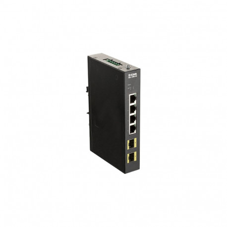 D-Link DIS-100G-6S 4-Port Gigabit tööstuslik kommutaator