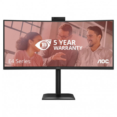 "86,4cm/34"" (3440x1440) AOC CU34E4CW 21:9 VA 4ms 120Hz Curved HDMI DisplayPort USB-C RJ45 VESA Spea