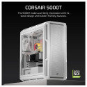 "CORSAIR Midi 5000T (Tempered Glass) White"