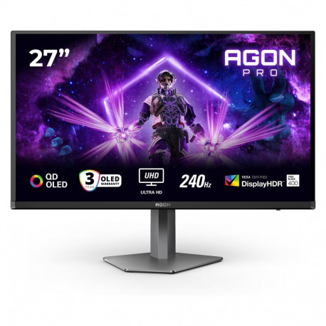 AOC monitor AG276UZD 67,3cm/26,5" (3840x2160) 16:9 4K QD-OLED 0,03ms 240Hz HDMI DisplayPort USB-C US