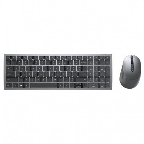 "Dell Tastatur+Maus Kabellos 2.4GHz QWERTY Titan Grau"