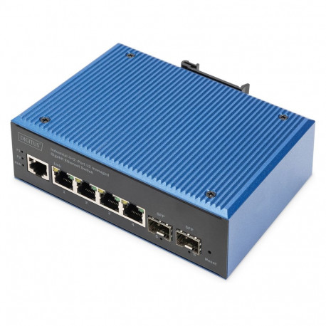 "Digitus 4+2P Industrial Gigabit Ethernet Switch L2 managed"