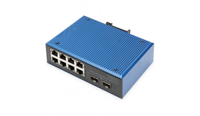 Digitus 8+2P tööstuslik Fast Ethernet PoE kommutaator