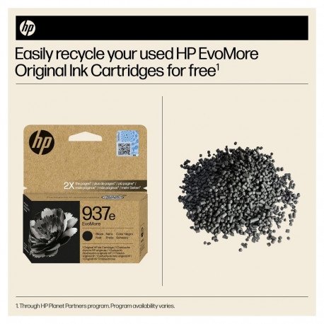 "HP 937e EvoMore Black Original Ink Cartridge"