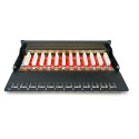 Digitus patterpaneel 1HE 12-Port Cat6A varjestatud must