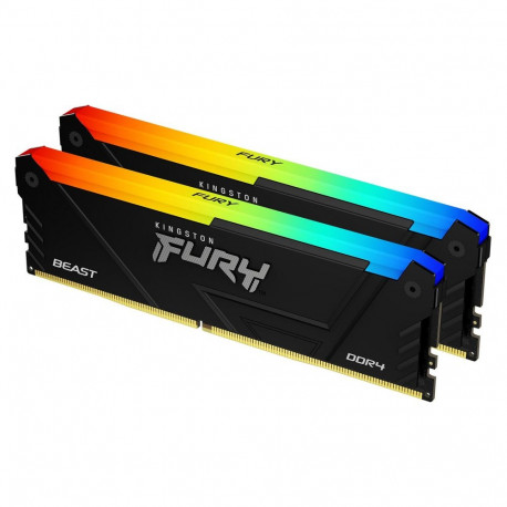 Kingston 32GB 3200MT/s DDR4 CL16 DIMM 2-osaline komplekt FURY Beast RGB