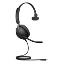 Jabra Evolve2 40 SE USB C/A MS mono peakomplekt