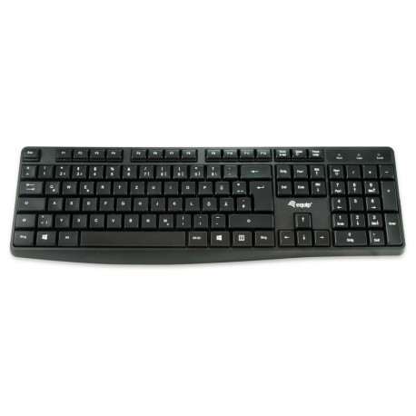 Equip juhtmega USB klaviatuur, must, hispaania