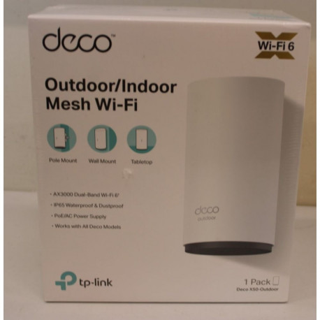 TP-Link SALE OUT. Deco X50-Outdoor AX3000 Outdoor Whole Home Mesh WiFi 6 Unit | SALE OUT. AX3000 Out