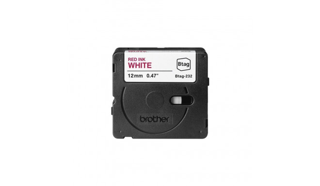 Brother BTAG-232 | Red on White | Btag