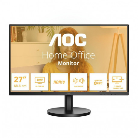AOC LCD Monitor||27 "|3840 x 2160 pixels|4K Ultra HD|Native aspect ratio 16:9|LCD|Flat|U27B3A
