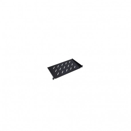 Extralink Shelf 1U 350mm Black 19", for wall cabinets
