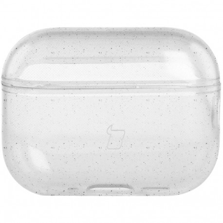 Airpods Pro 3 laadimiskarbiümbris Bizon Glitter, läbipaistev